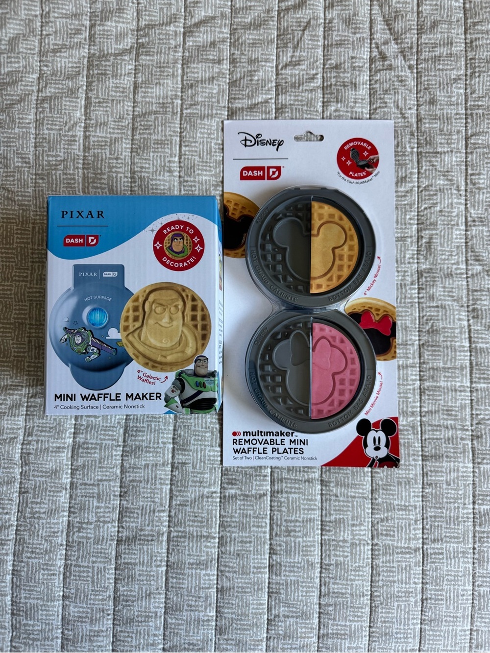 Mini Dash Story Waffle Maker with Disney Removable Mini Waffle Plates